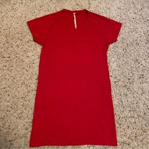 Lululemon dark red swiftly tech short sleeve t shirt